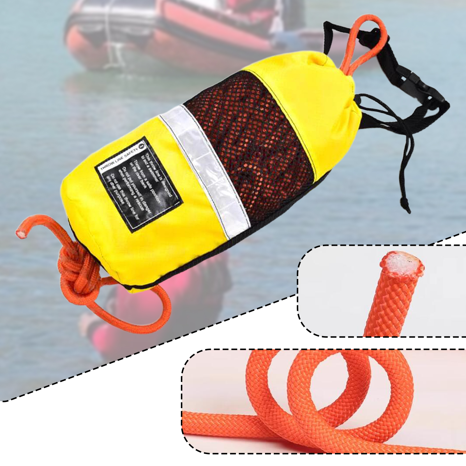 Throw Bag for Water Rescue Mar - Fishing Kayak Crate ulasan dan harga