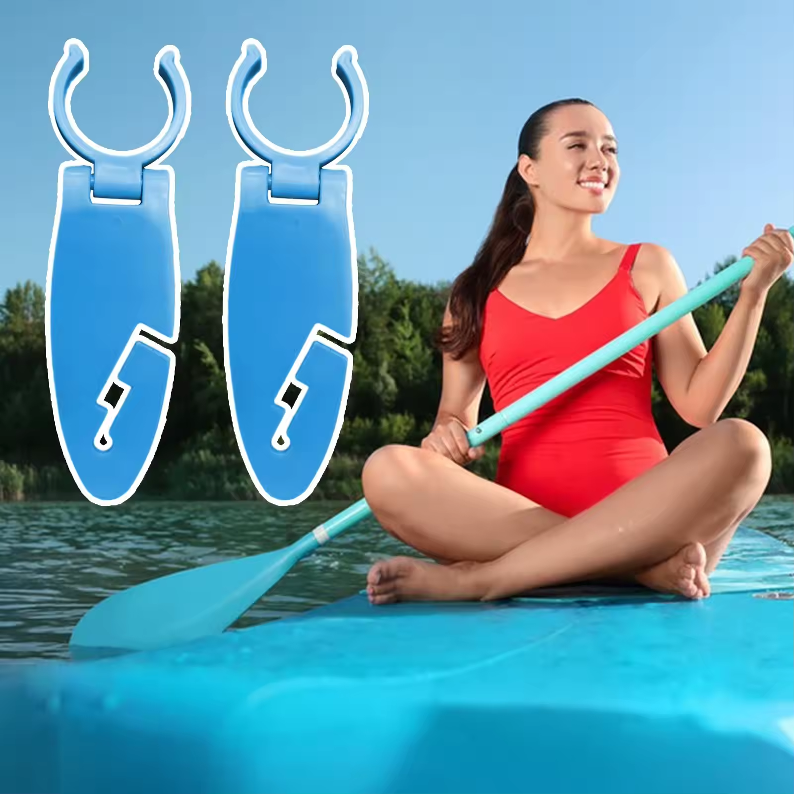 2pcs Stand Up Paddle Board Cli - Fishing Kayak Paddle ulasan dan harga