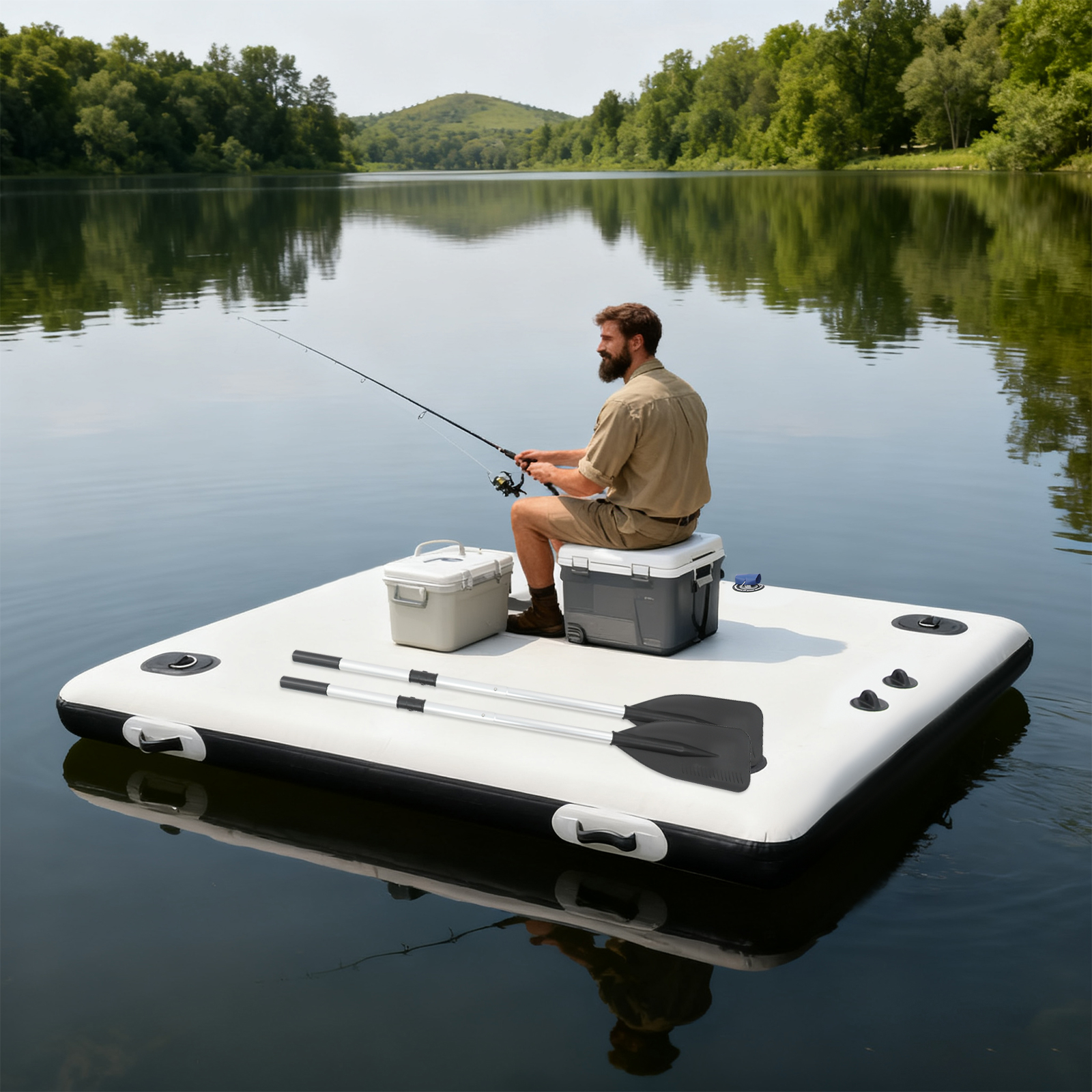 Inflatable Boats, Canoe Trolle - Fishing Kayak Inflatable ulasan dan harga
